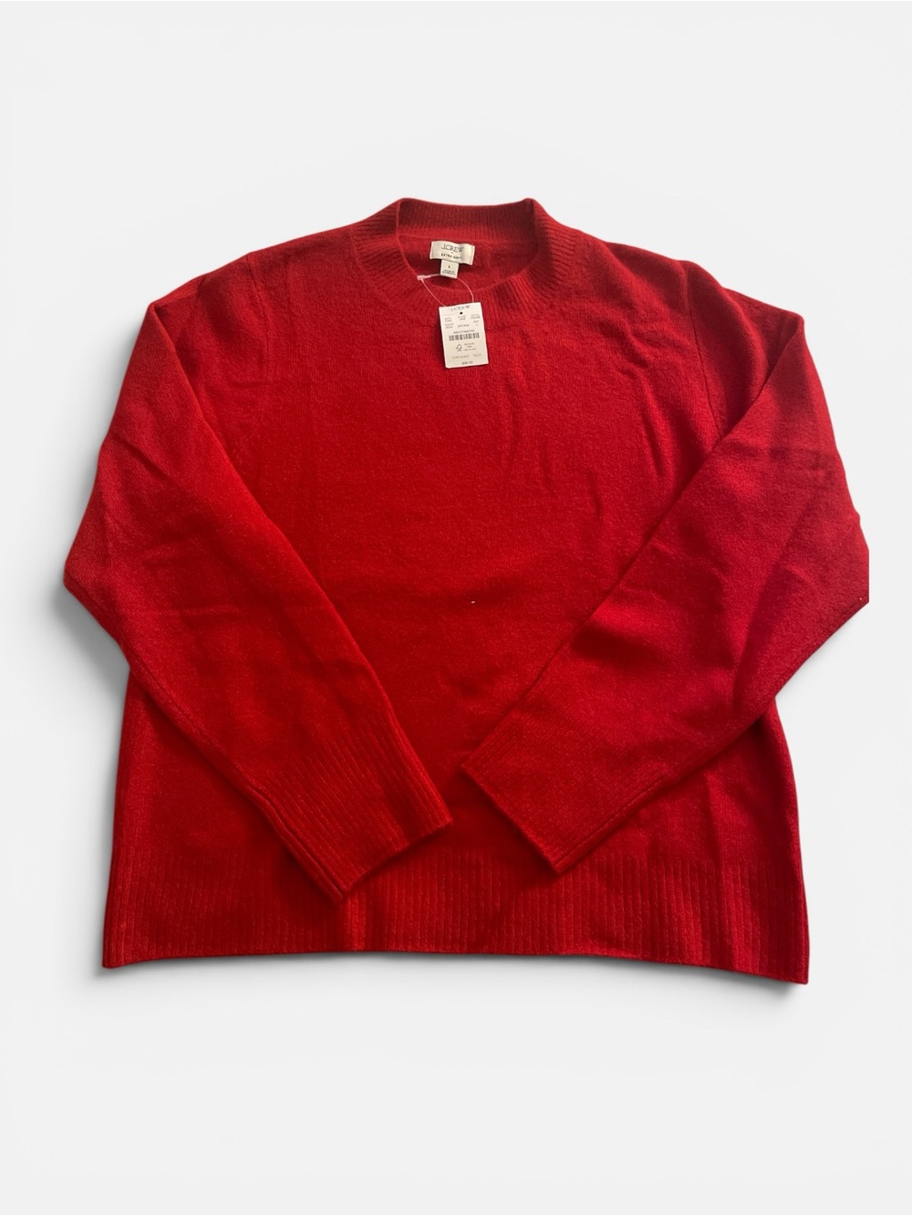 J. Crew women’s Red Crewneck Sweater- Large